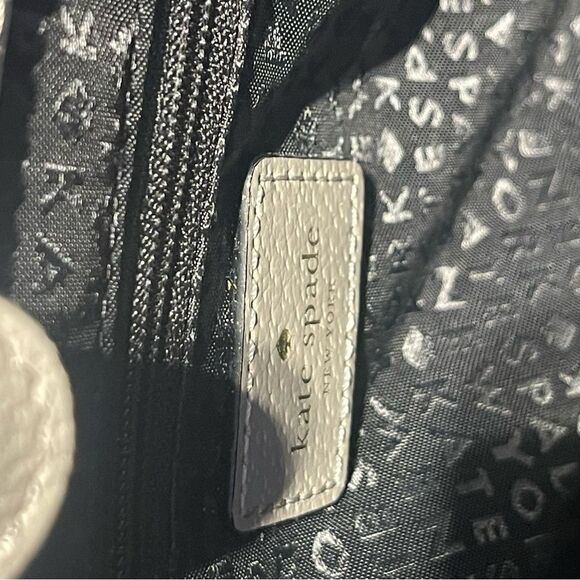 KATE SPADE Grand Street Colorblock Lydia hand bag tote bag tan black - Picture 10 of 16